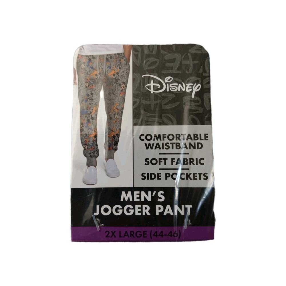 Disney Mickey and Friends Men's All Over Print Poly Pant Size 2XL (44-46) NWT - Picture 3 of 5